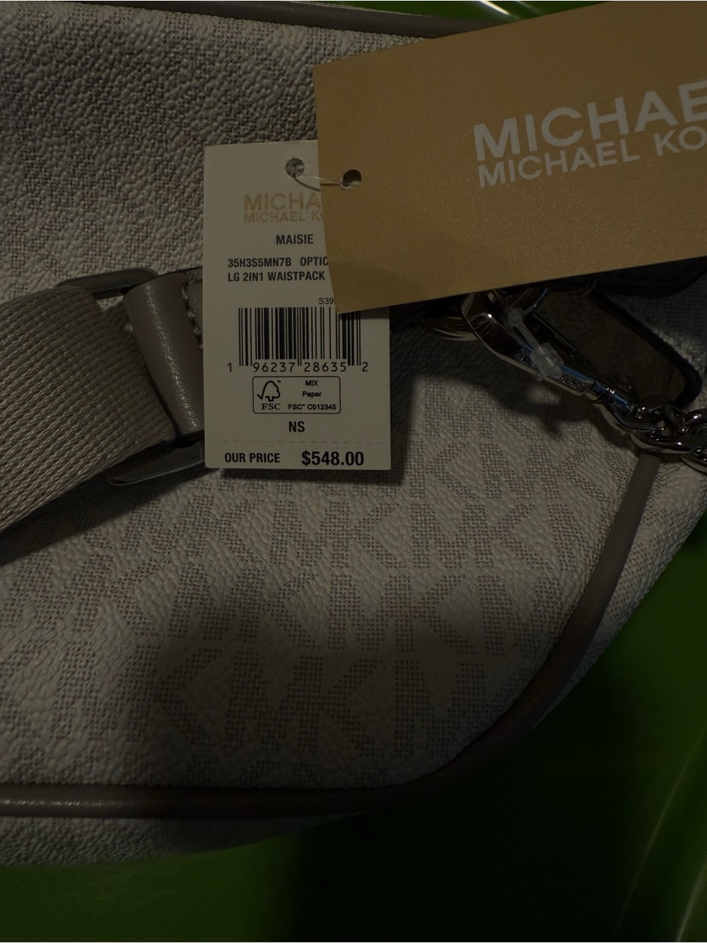 Michael Kors Gray Logo Waistpack with Silver Hardware. NWT - Picture 7 of 7